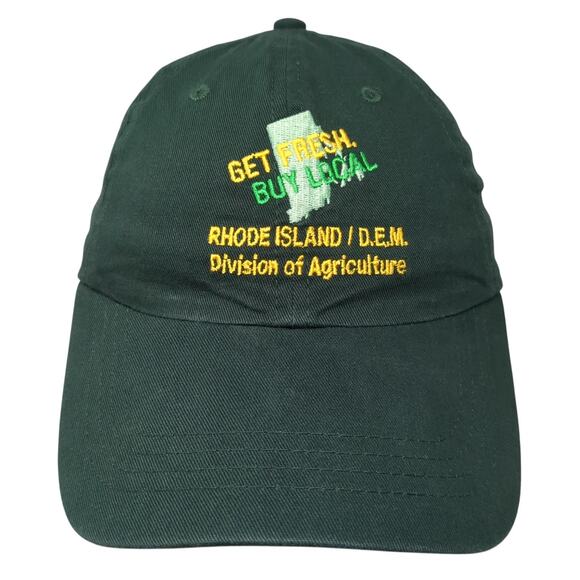 Get Fresh Buy Local Rhode Island Division Of Agriculture Baseball Cap Green OS - Picture 1 of 10